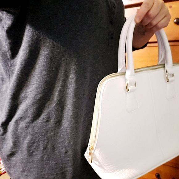 Peck & Peck white leather bag - Picture 5 of 6